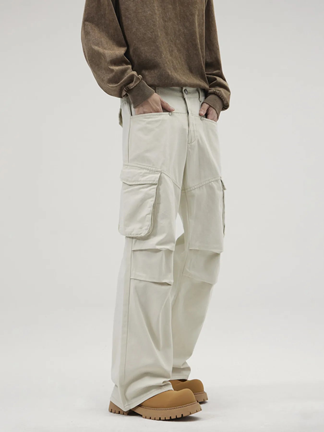 Men's Full Size Loose Fit Cargo Pants Plus Size