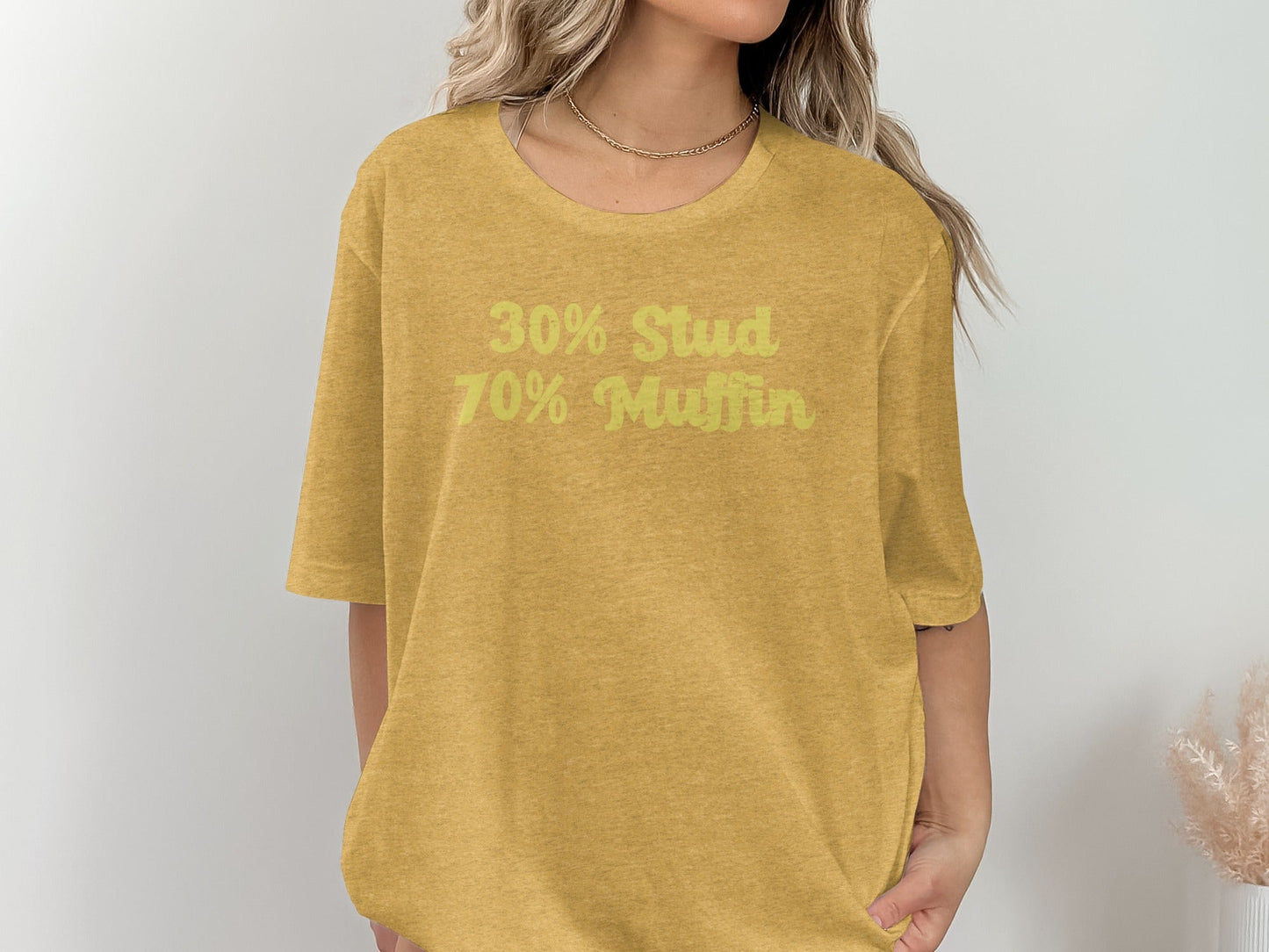 30 Percent Stud 70 Percent Muffin Funny Graphic T-Shirt