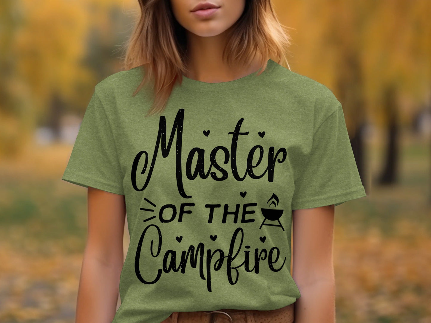 Master of The Campfire Design With Hearts T-Shirt