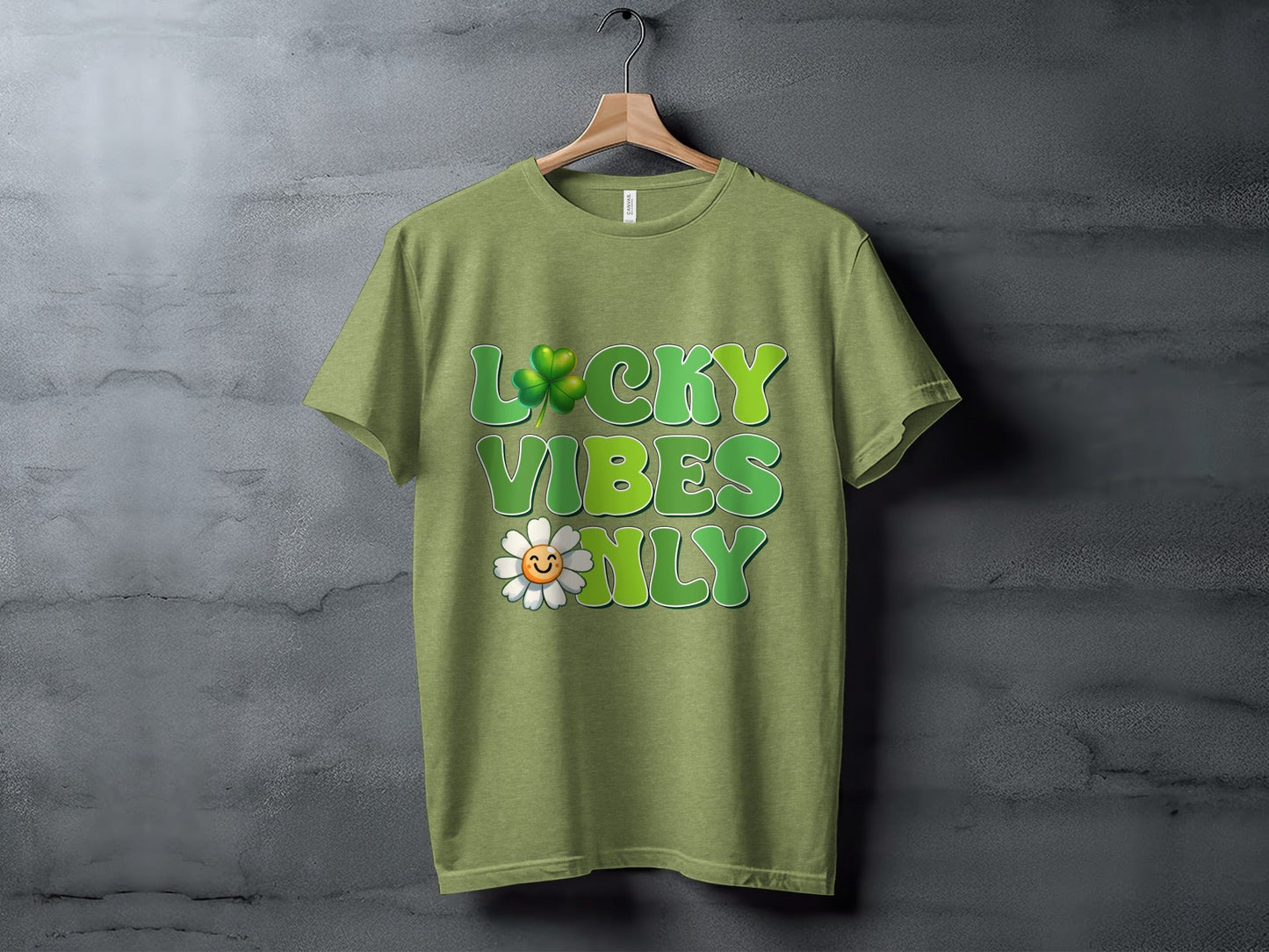 Lucky Vibes Only T-Shirts, Saint Patricks Day Shirt, Clover Shirt, Shamrock Shirt, Flower Shirt, Trendy Shirts