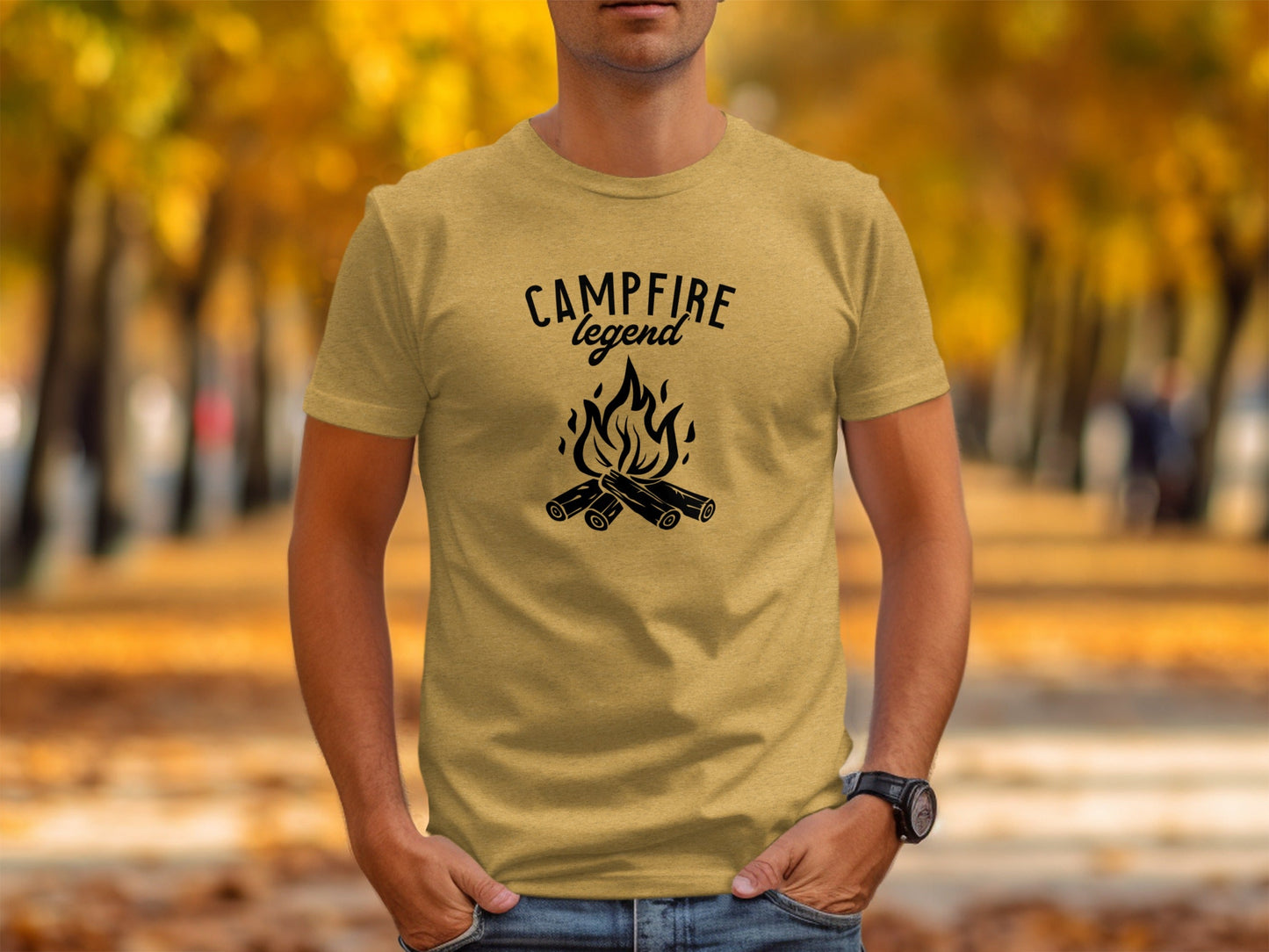 Campfire Legend Nature Graphic Adventure Outdoor T-Shirt