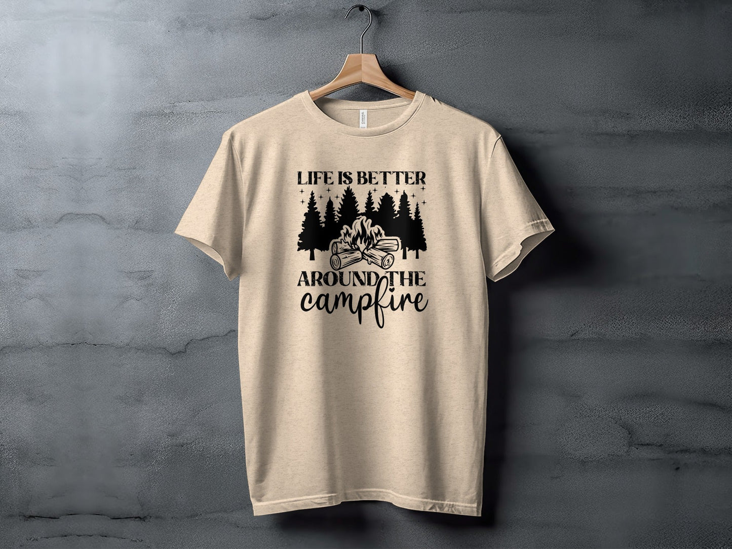 Life Is Better Around The Campfire Outdoor Adventure T-Shirt