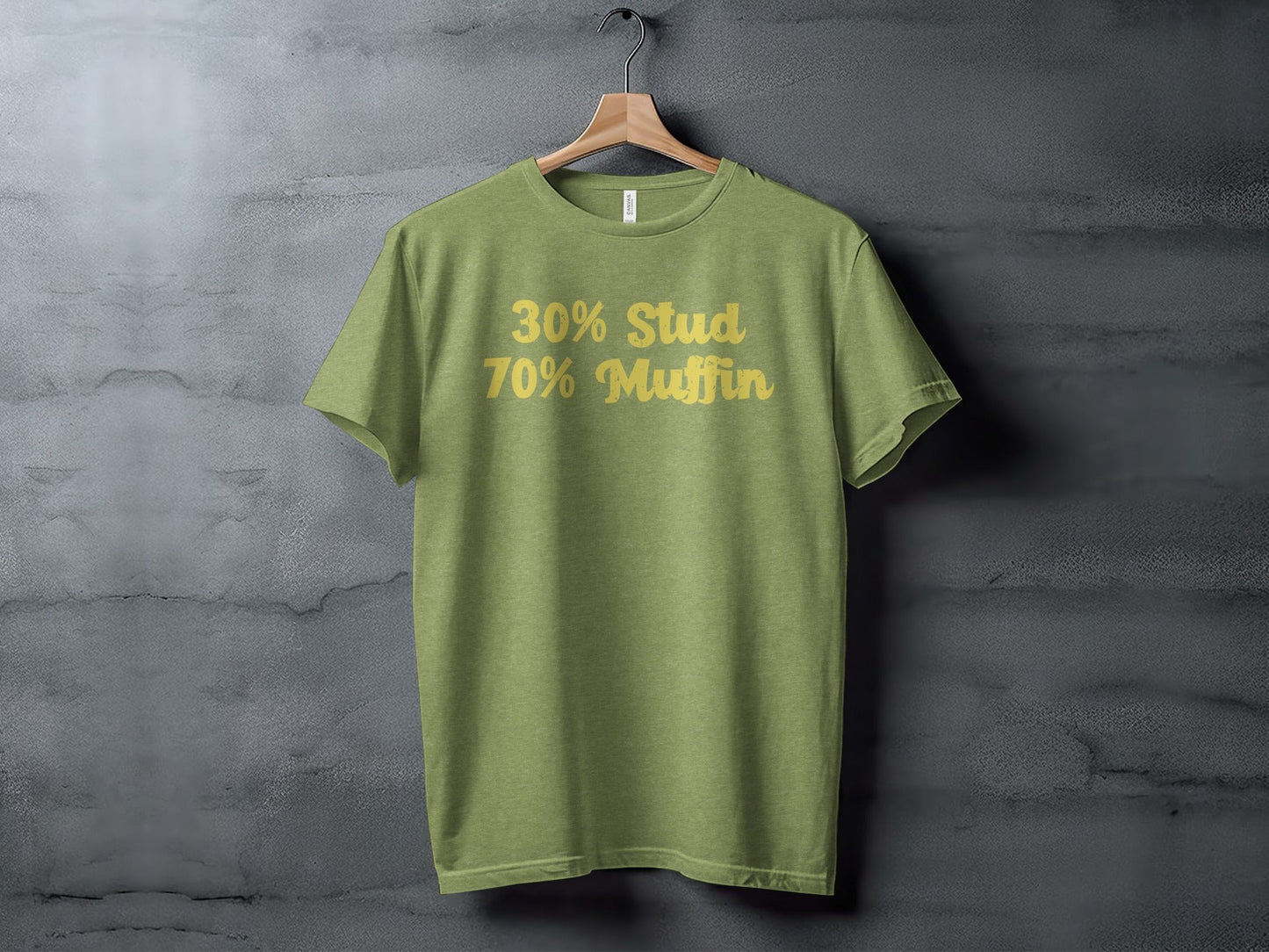 30 Percent Stud 70 Percent Muffin Funny Graphic T-Shirt