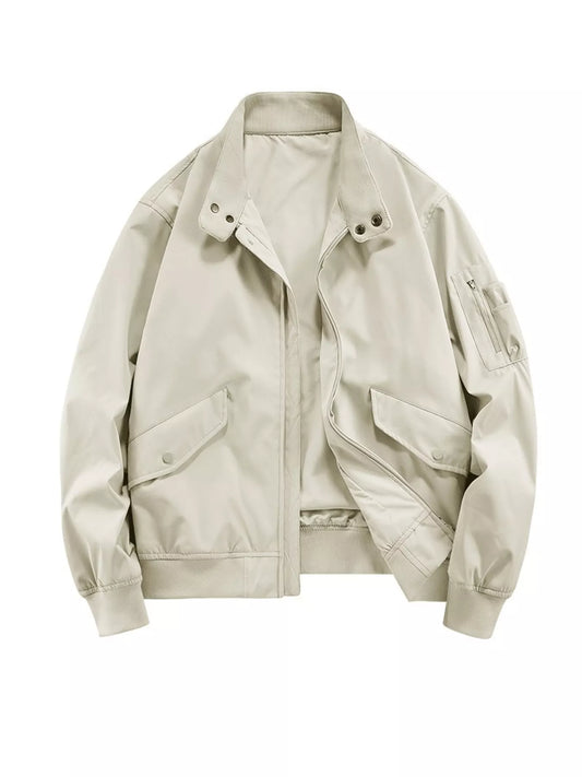 Men's Plus Size Casual Lightweight Zip Up Jacket