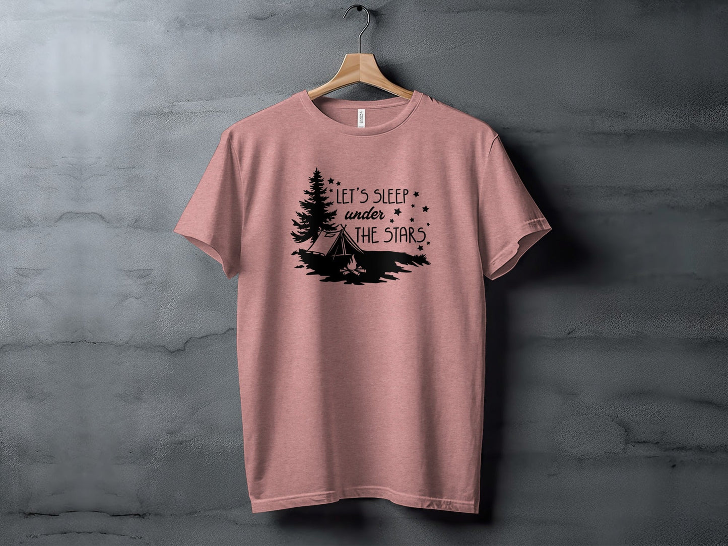Let's Sleep Under The Stars Adventure Camping T-Shirt