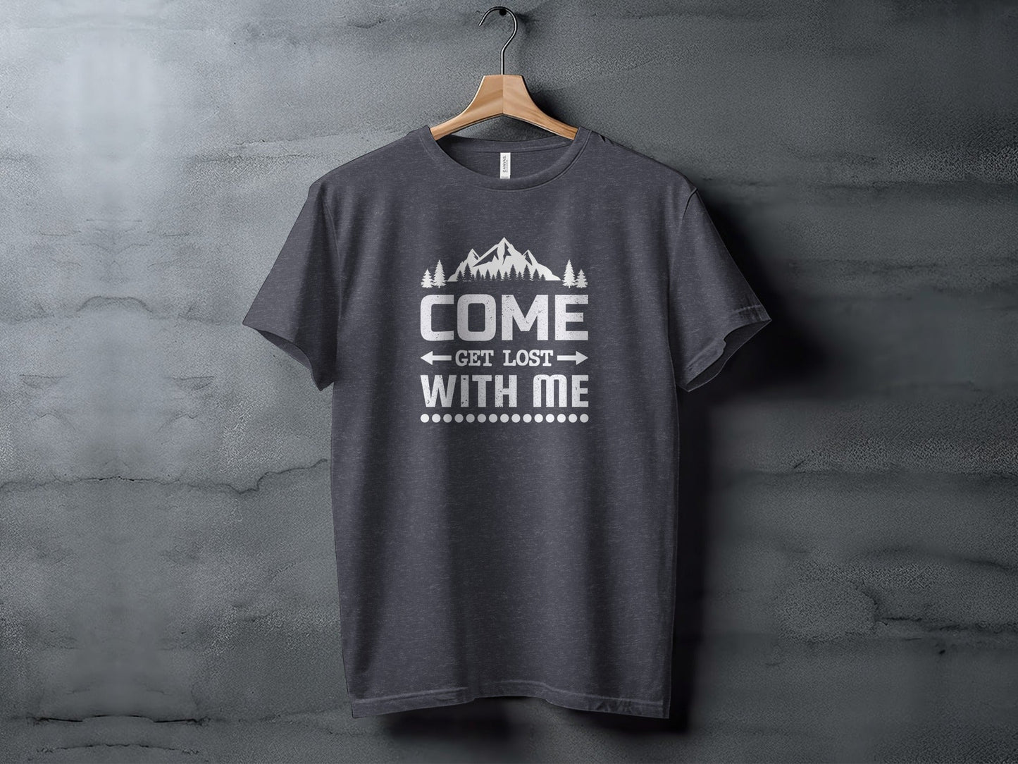 Come Get Lost With Me Mountains and Trees Graphic T-Shirt