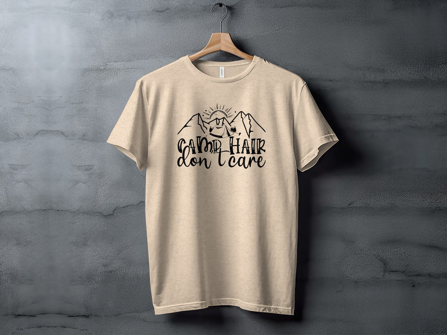 Camp Hair Don't Care Mountain Adventure T-Shirt
