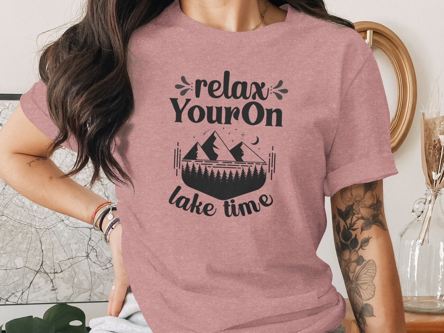 Relax Your On Lake Time Camping Outdoors Nature T-Shirt