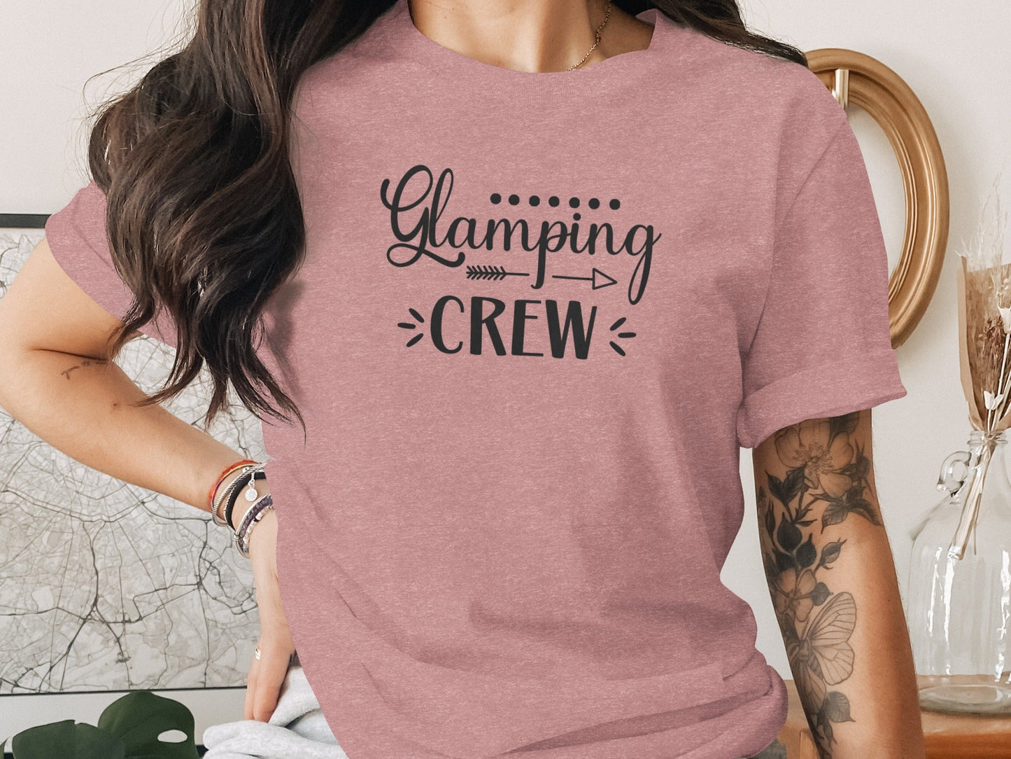 Glamping Crew Camping with Friends Family Outdoors T-Shirt