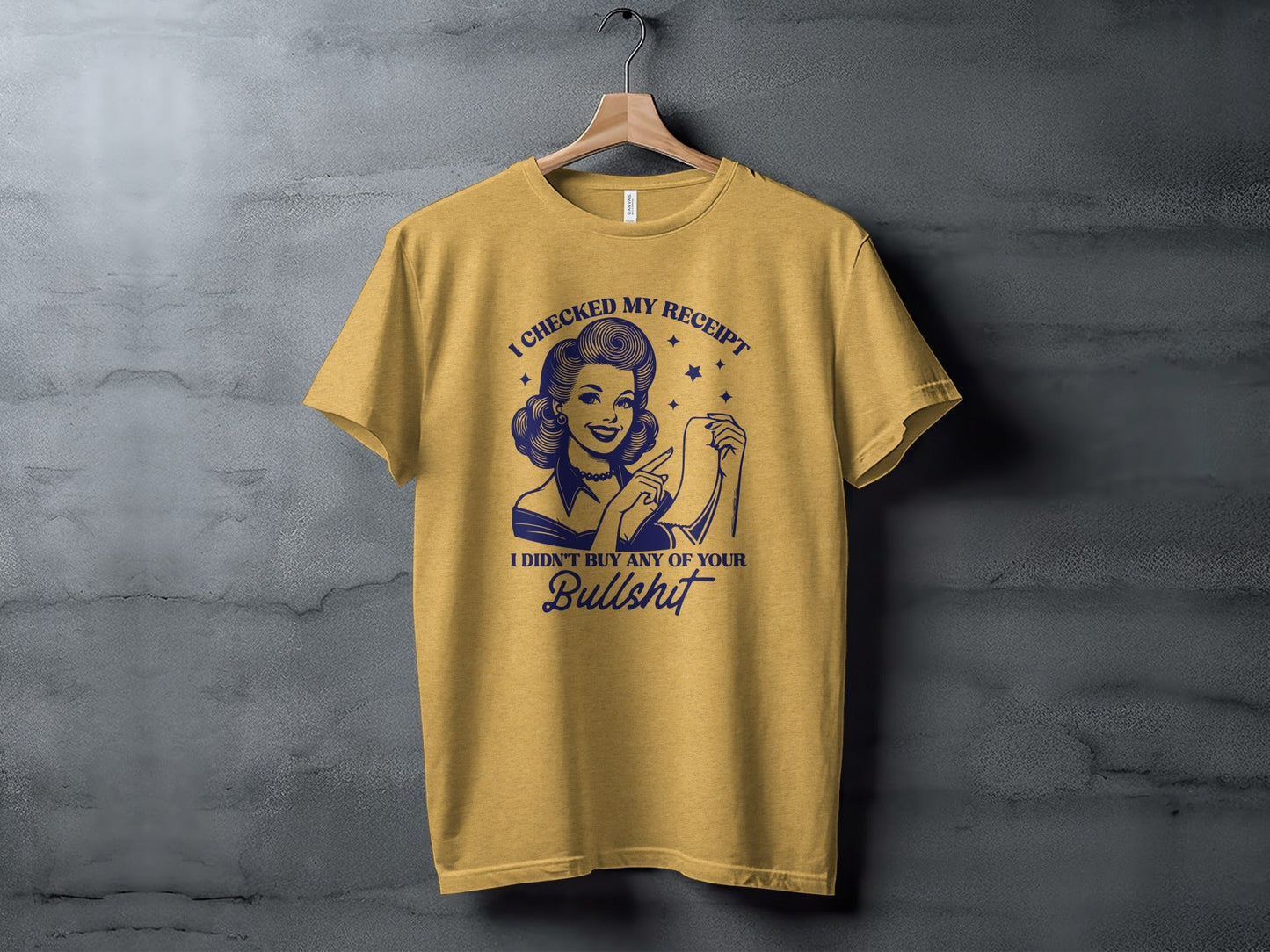 I Checked My Receipt Retro Woman With Attitude T-Shirt