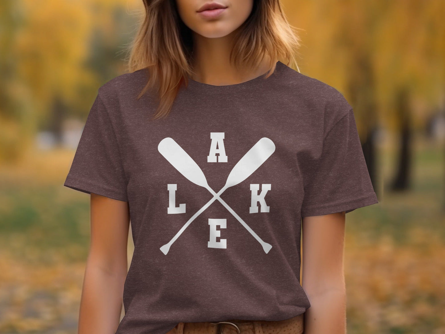A Lake With Paddle Outdoors Adventure Summer Vacation T-Shirt