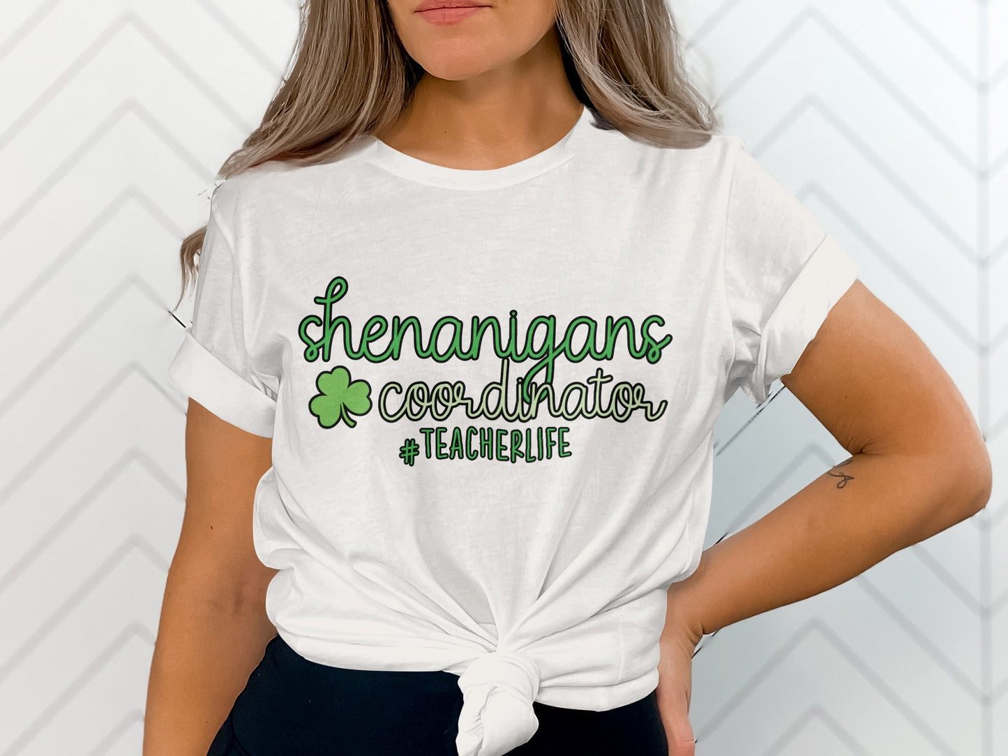 Shenanigans Coordinator Plus Teacher Life St Patrick T-Shirt