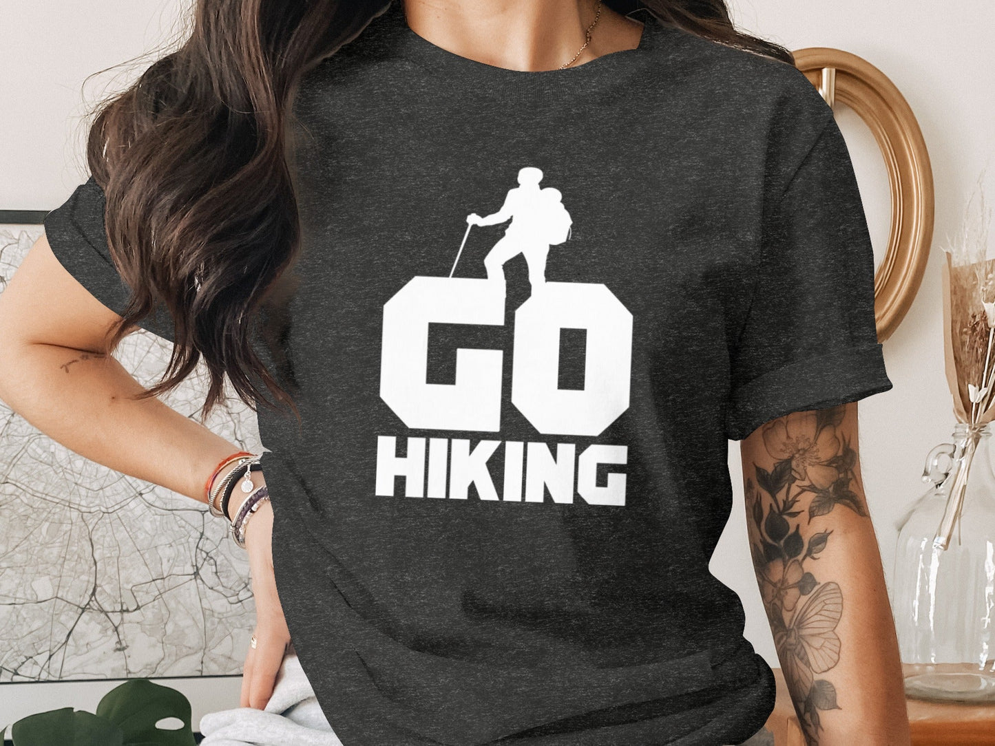 Go Hiking Motivation For Adventurous Hikers T-Shirt