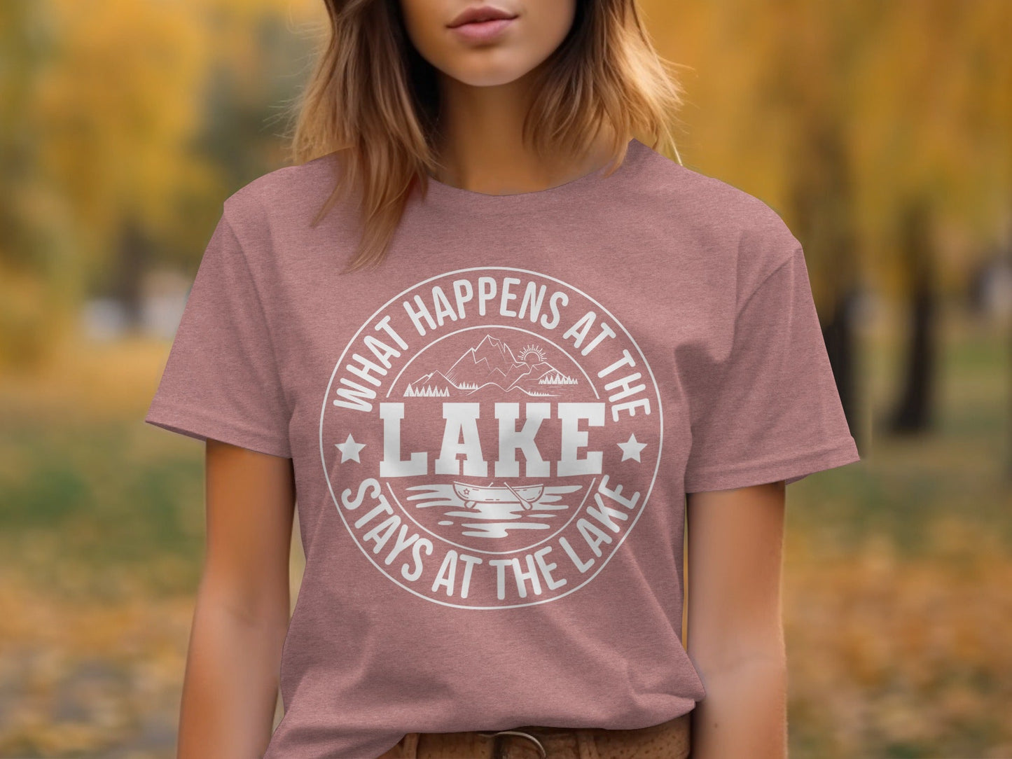 What Happens At The Lake Stays At The Lake Graphic T-Shirt