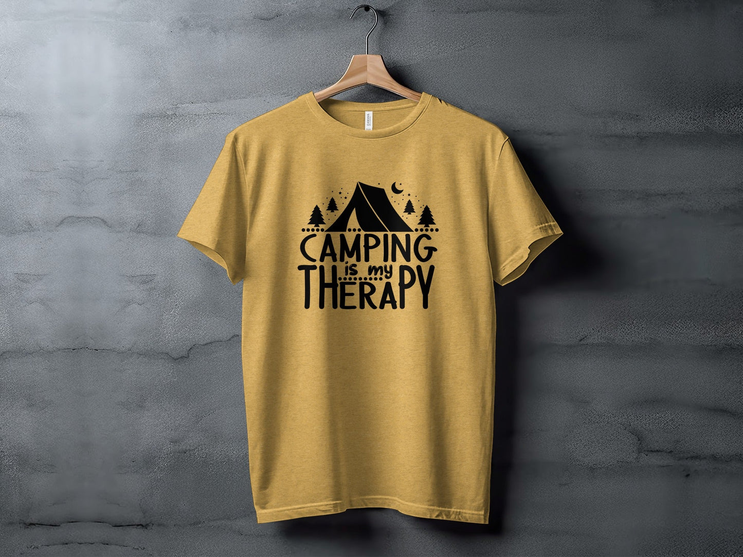 Camping Is My Therapy Outdoor Nature Adventure T-Shirt