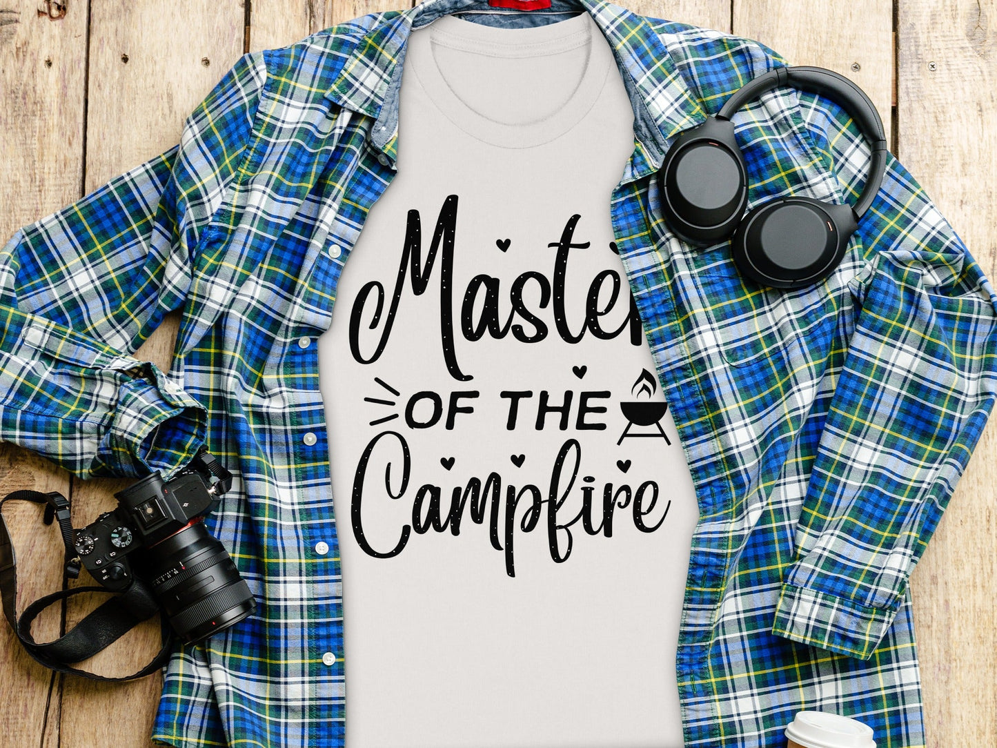 Master of The Campfire Design With Hearts T-Shirt