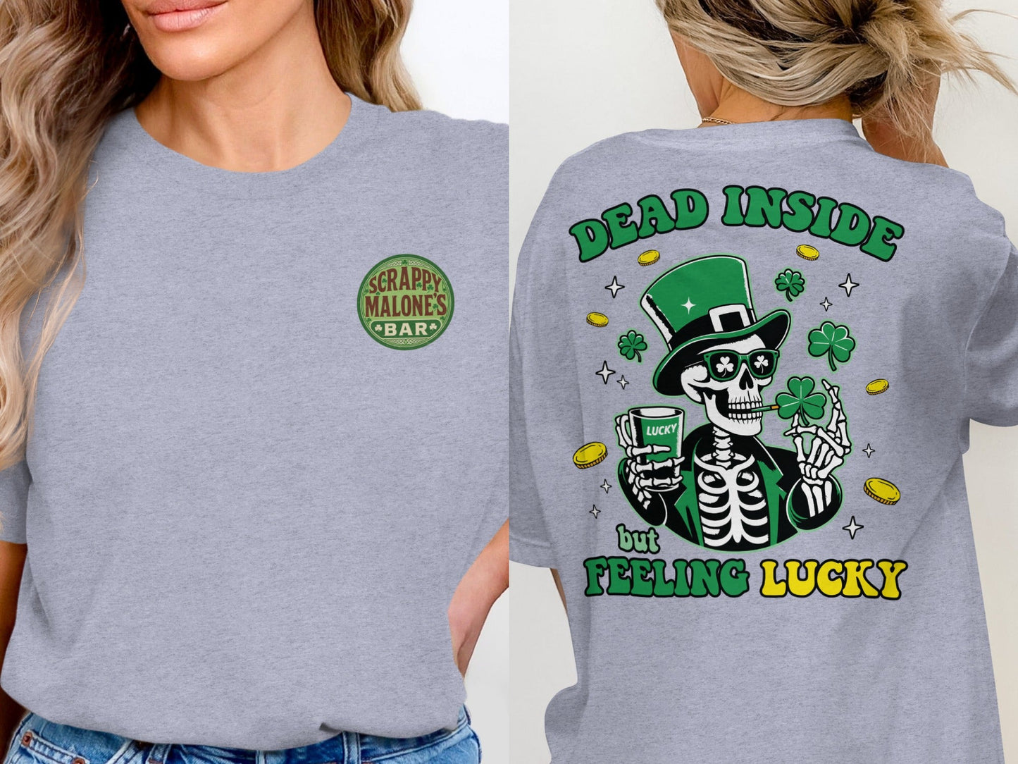 Scrappy Malone's Bar, Unique Design, Other Products, Bar Decor, Irish Theme, Lucky Clover Design, St Patricks Day Gift, Green, Circle