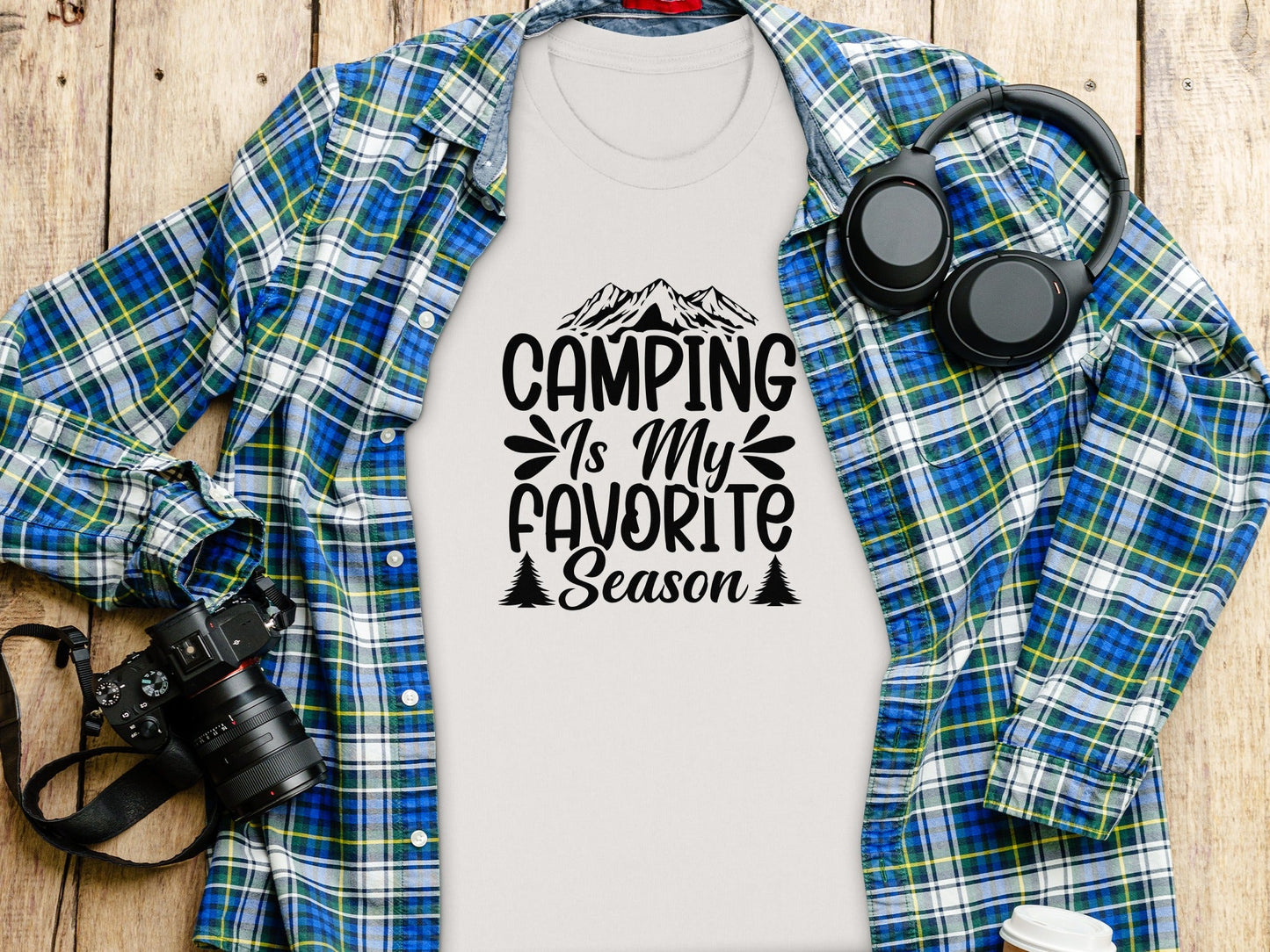Camping Is My Favorite Season Graphic Outdoor Adventure T-Shirt
