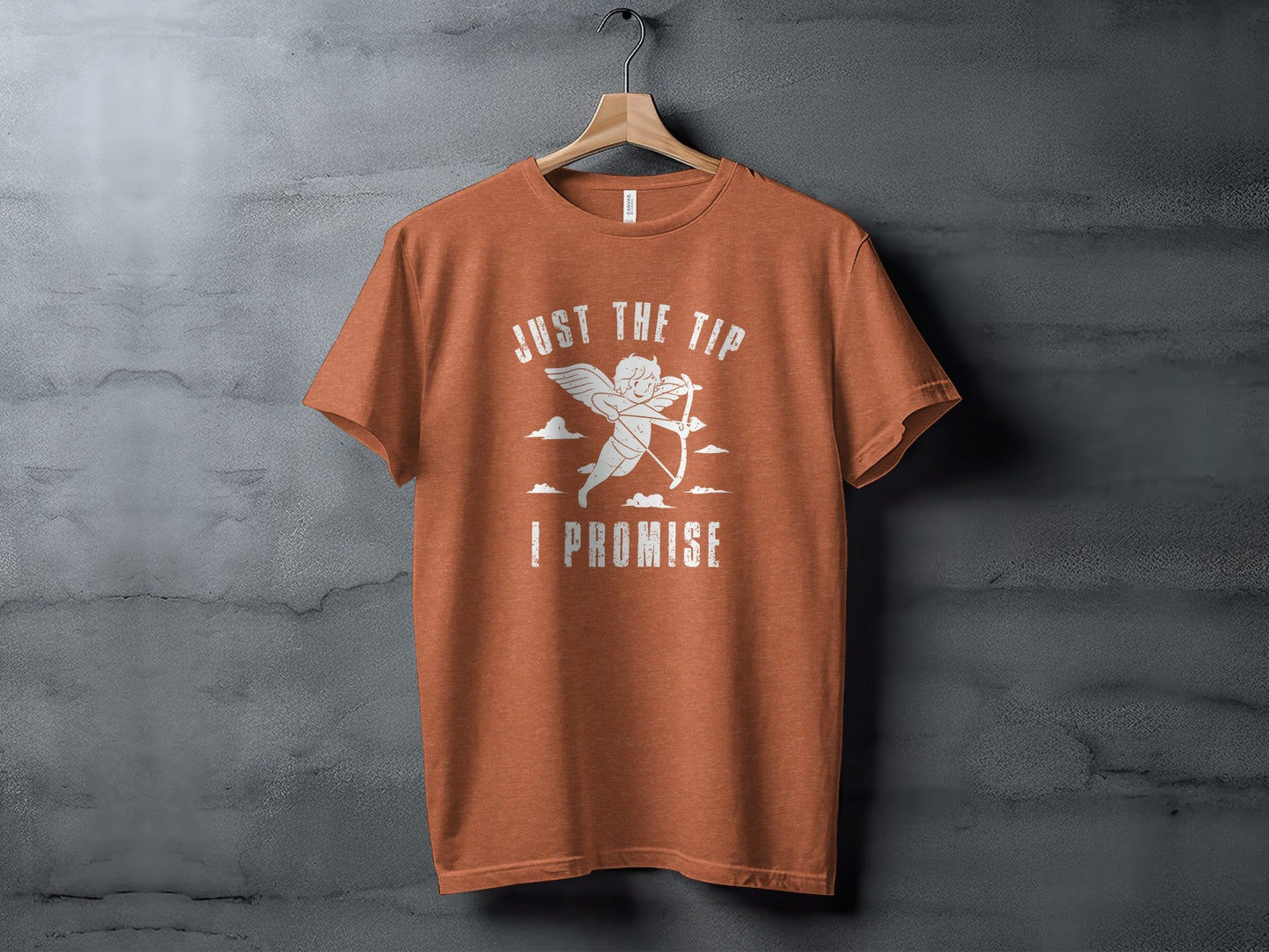 Just The Tip Funny Valentine Cupid I Promise T-Shirt