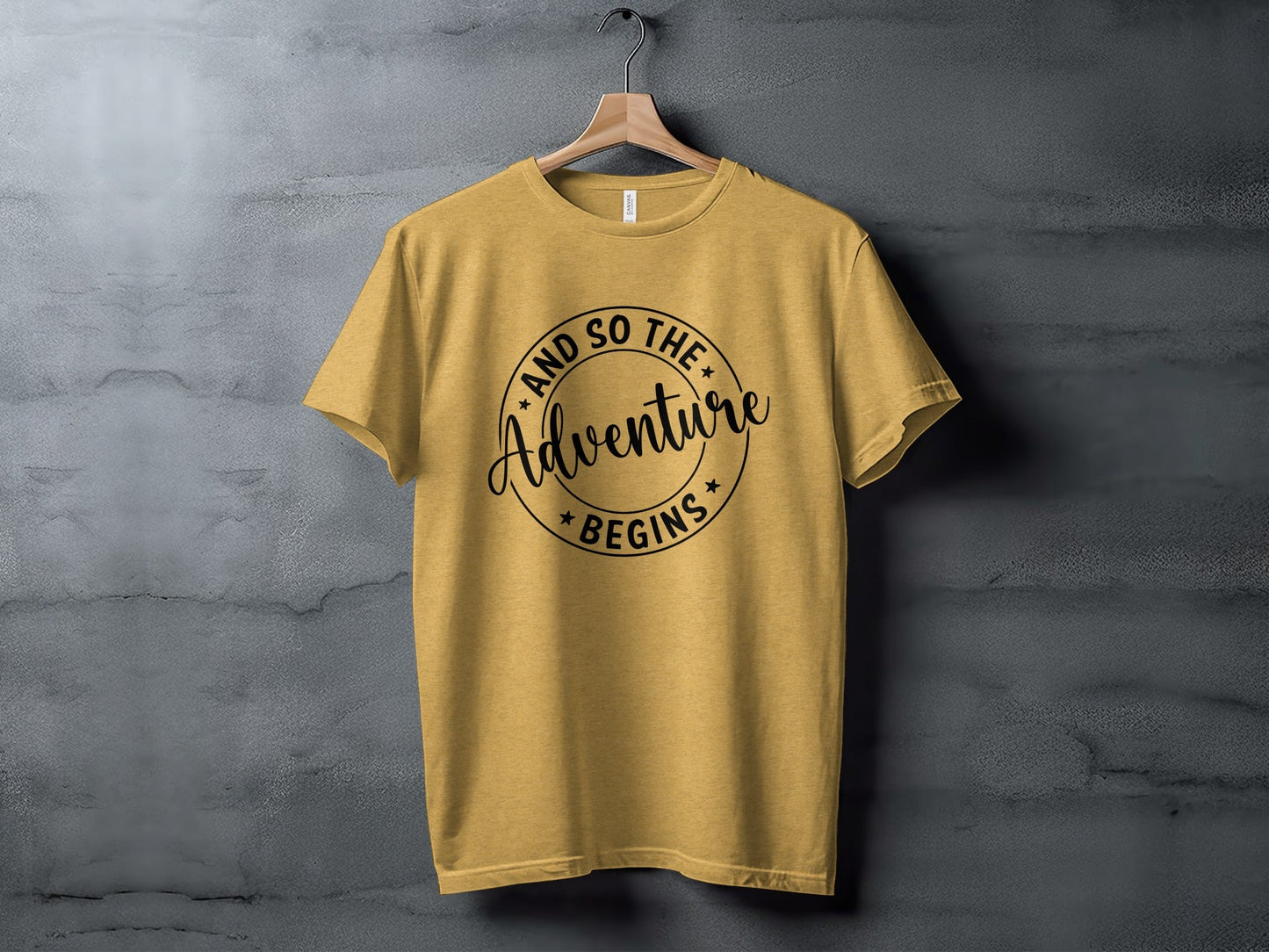 And So The Adventure Begins Circle Graphic T-Shirt