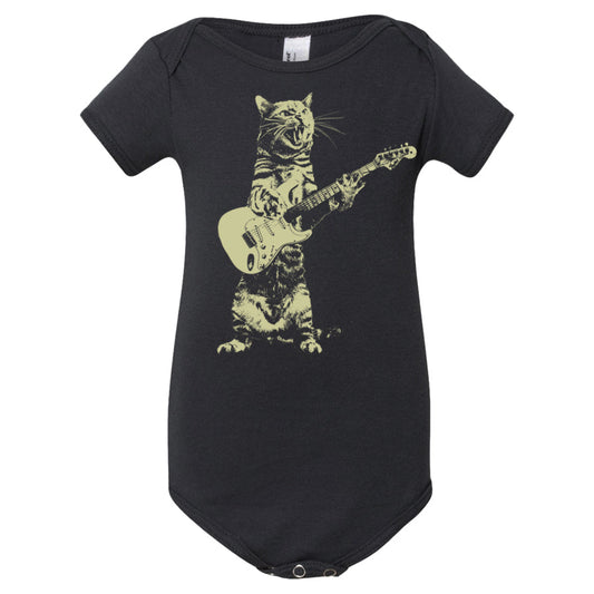 Cat Playing Guitar Infant Bodysuit