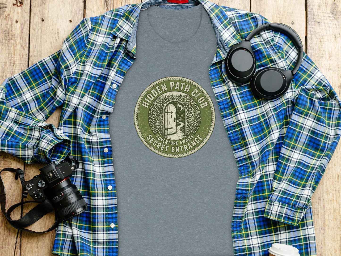 Hidden Path Club: Secret Entrance - Vintage Outdoor Apparel