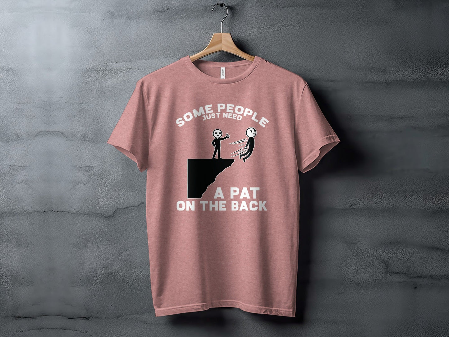 Thumbs Up Before The Fall Funny Stick Figure Art T-Shirt