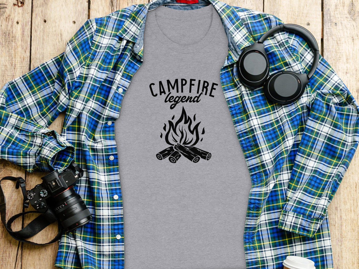 Campfire Legend Nature Graphic Adventure Outdoor T-Shirt