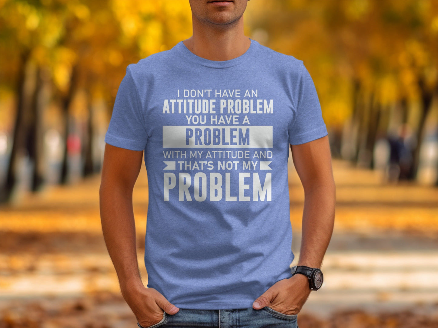 I Don't Have An Attitude Problem Funny Sarcastic T-Shirt