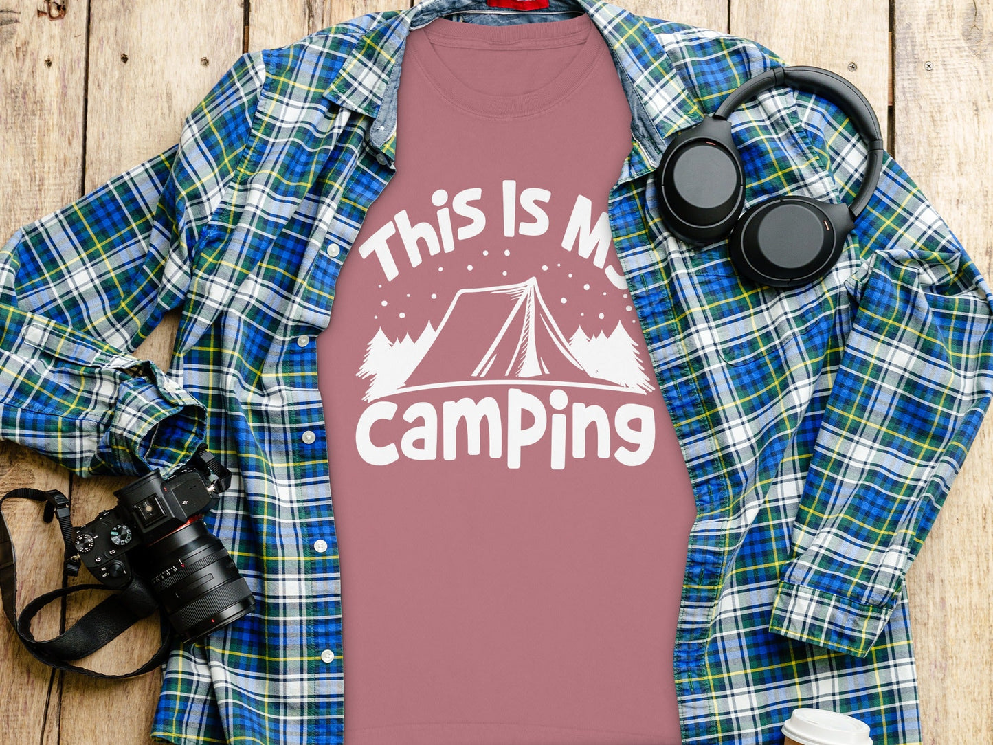 This Is My Camping Tent Vacation Adventure Outside Nature Long Sleeve T-Shirt