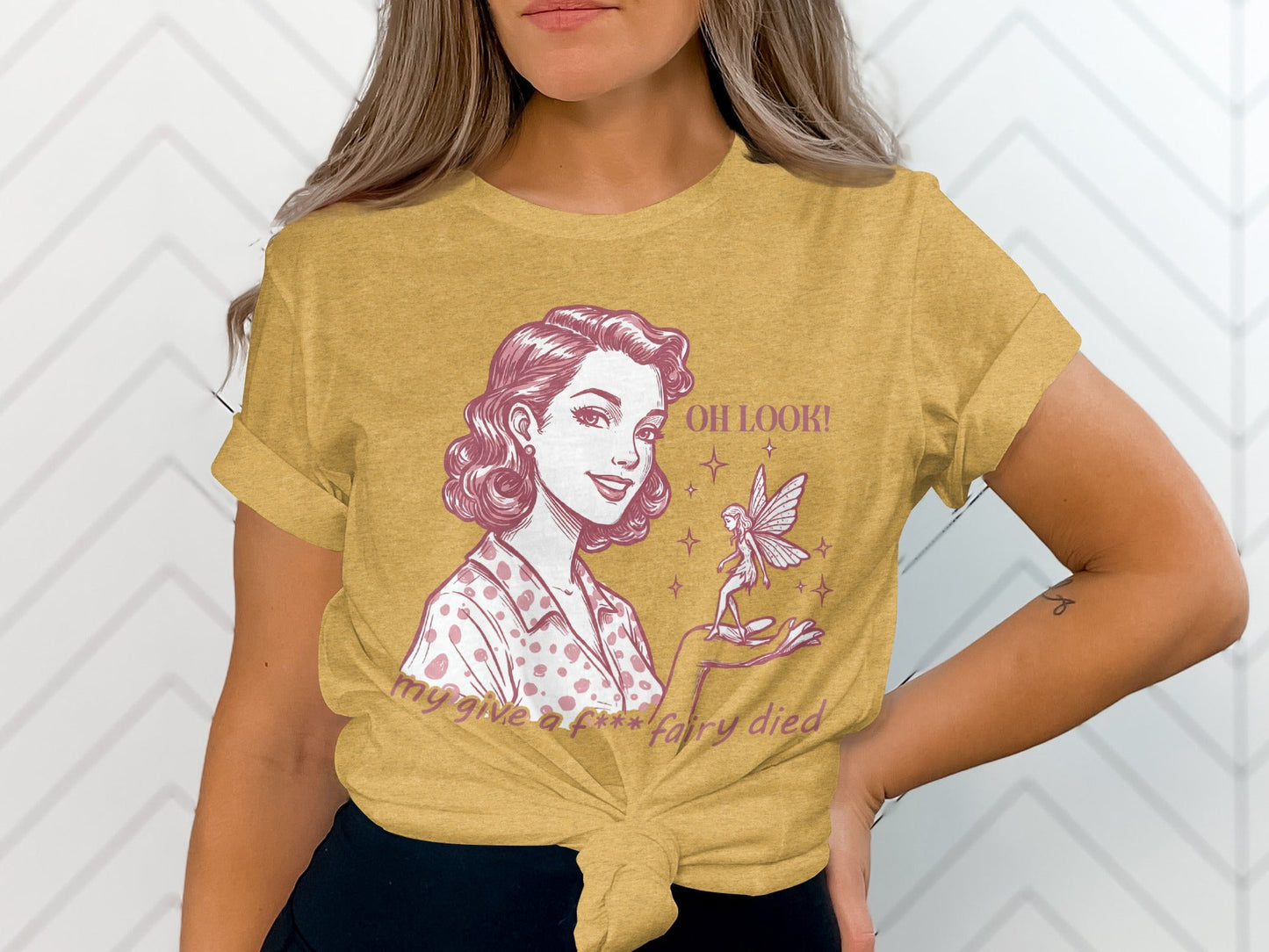 My Give A F Fairy Died Funny Attitude Graphic T-Shirt