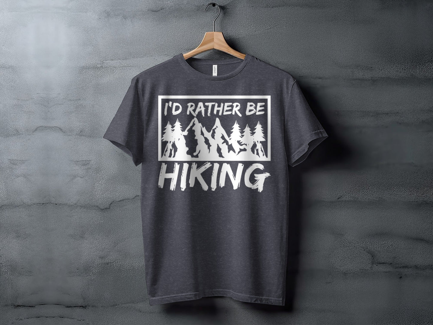 I would rather be Hiking outdoors Mountain T-Shirt
