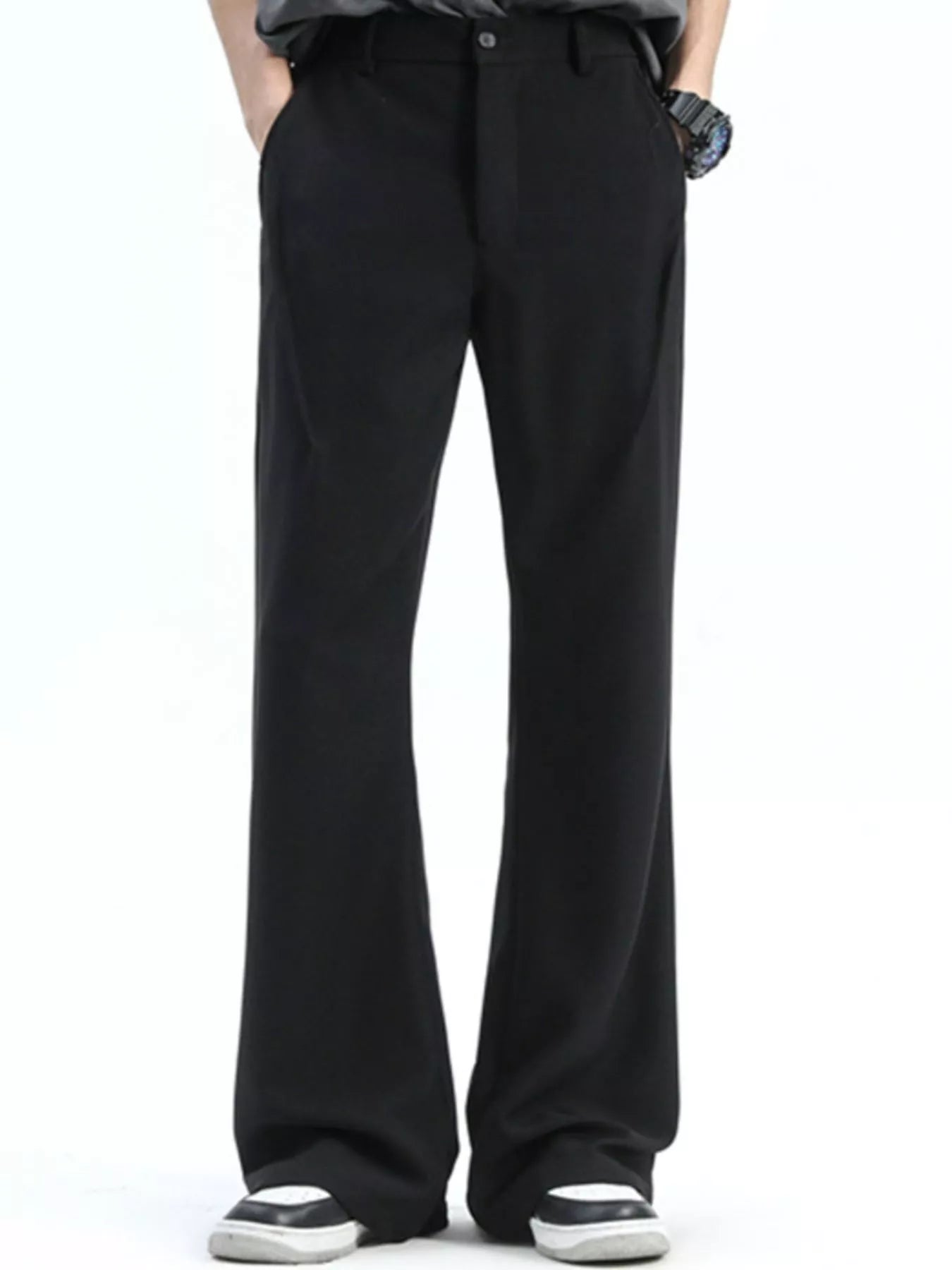 Men's Full Size Relaxed Fit Wide Leg Casual Pants Plus Size