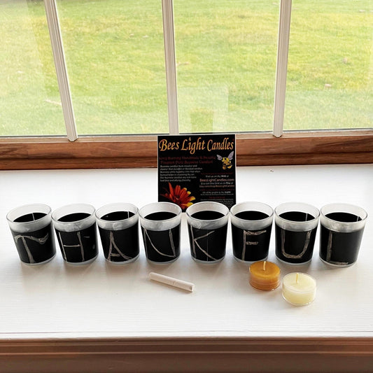 Chalkboard Writeable Candle Holder