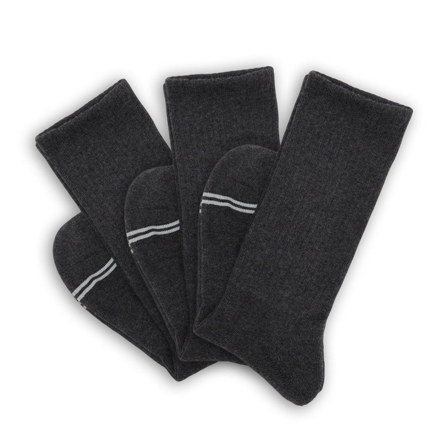 Charcoal Casual Crew 3-Pack