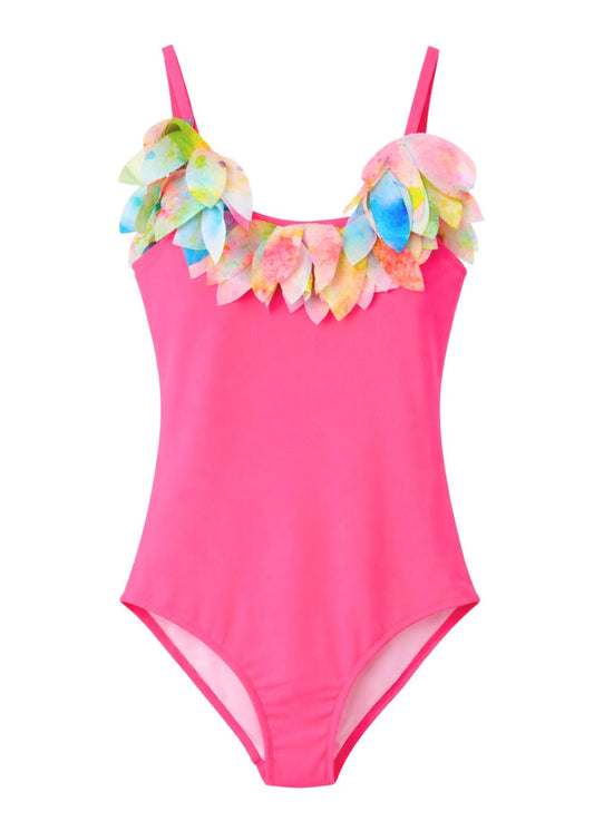 Citrus Bloom One Piece Swimsuit for Girls
