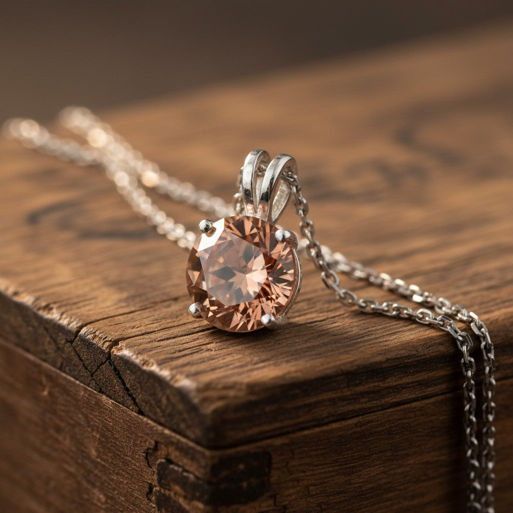 Circle of Life Pendant<br>Round Portuguese Cut • Large 15mm