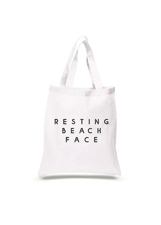Resting Beach Face Beach Bag
