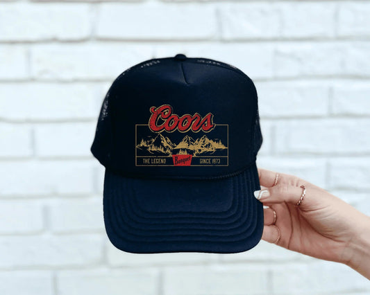 Banquet Coors Trucker Hat | Retro Coors Banquet Beer Hat | Western Style Snapback | Vintage-Inspired Beer Hat | Coors Gift for Him
