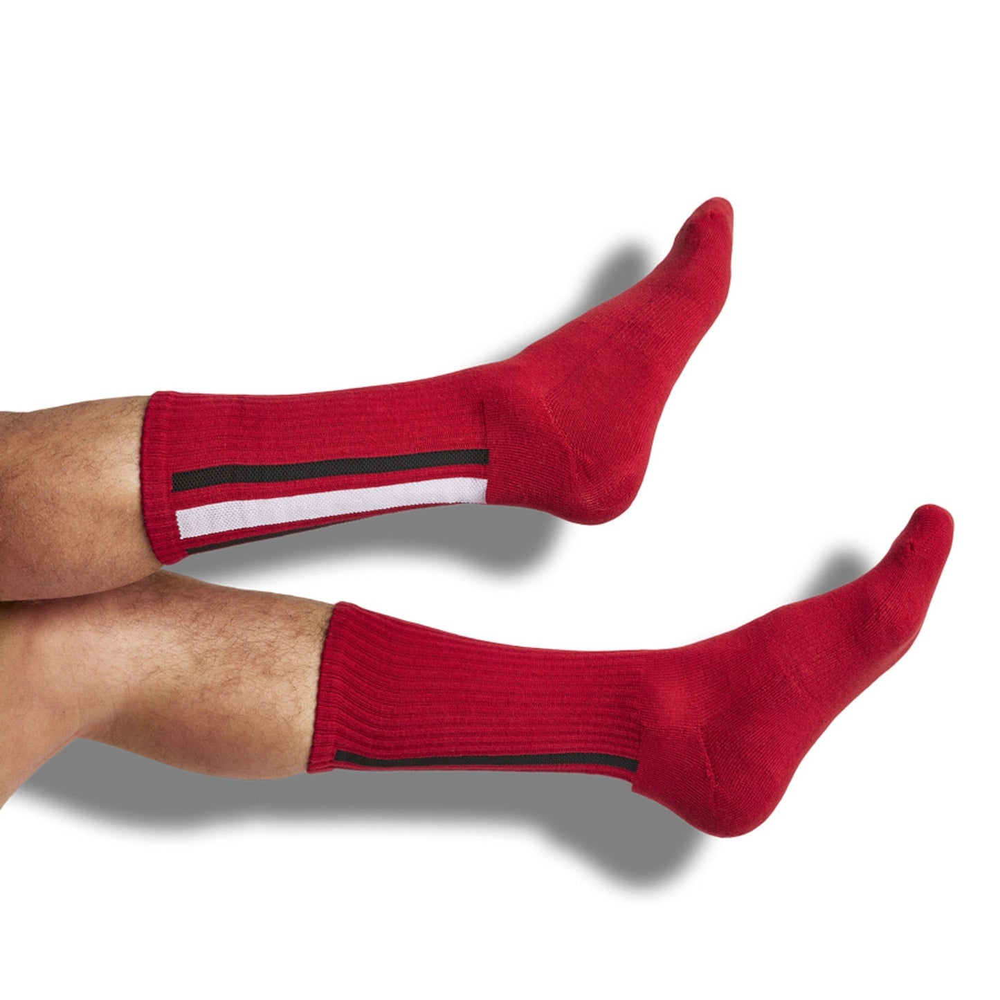 Crimson / White Casual Socks 4 Pack