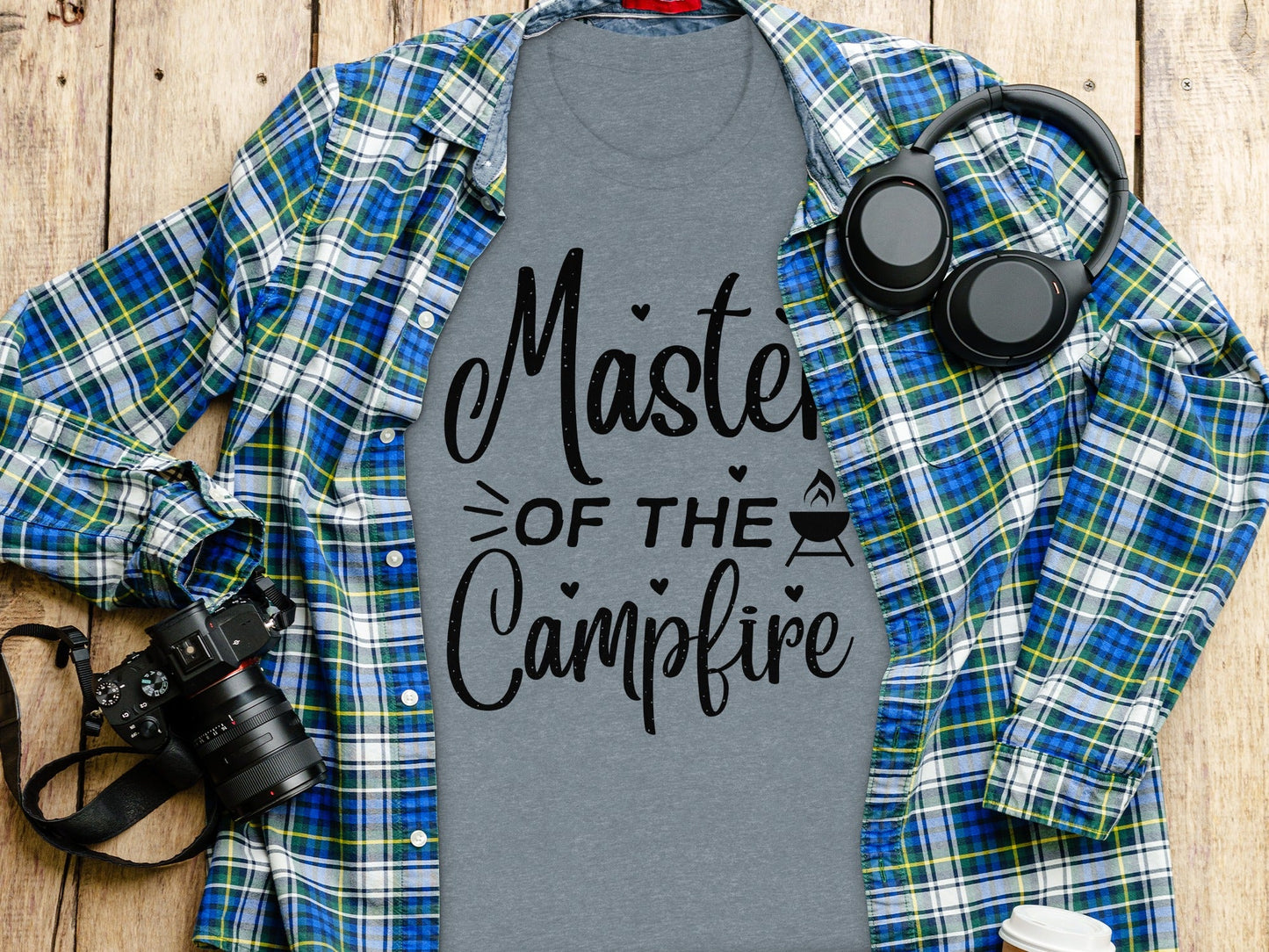 Master of The Campfire Design With Hearts T-Shirt