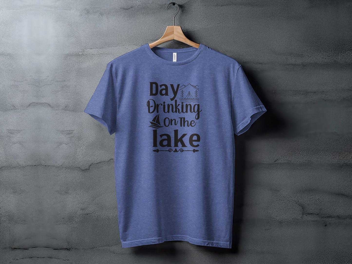 Day Drinking On The Lake Fun Vacation Graphic T-Shirt