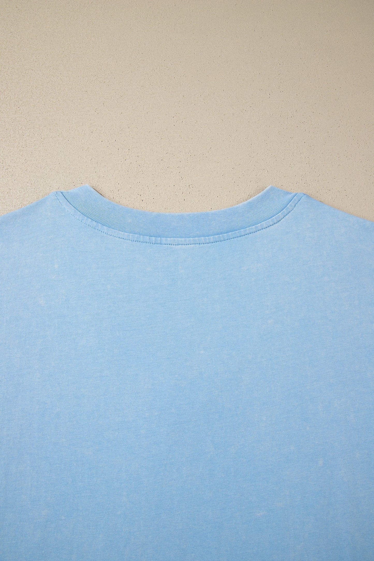 Beau Blue Mineral Wash V Neck Tee Matching Skort Set
