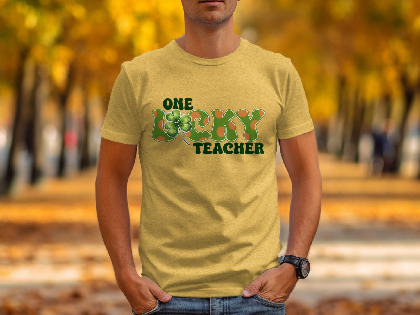 One Lucky Teacher T-Shirts, St Patricks Day Teacher Shirts, Shamrock T-Shirts, Teacher Gifts, Teacher Appreciate T-Shirts, Gifts for Teacher