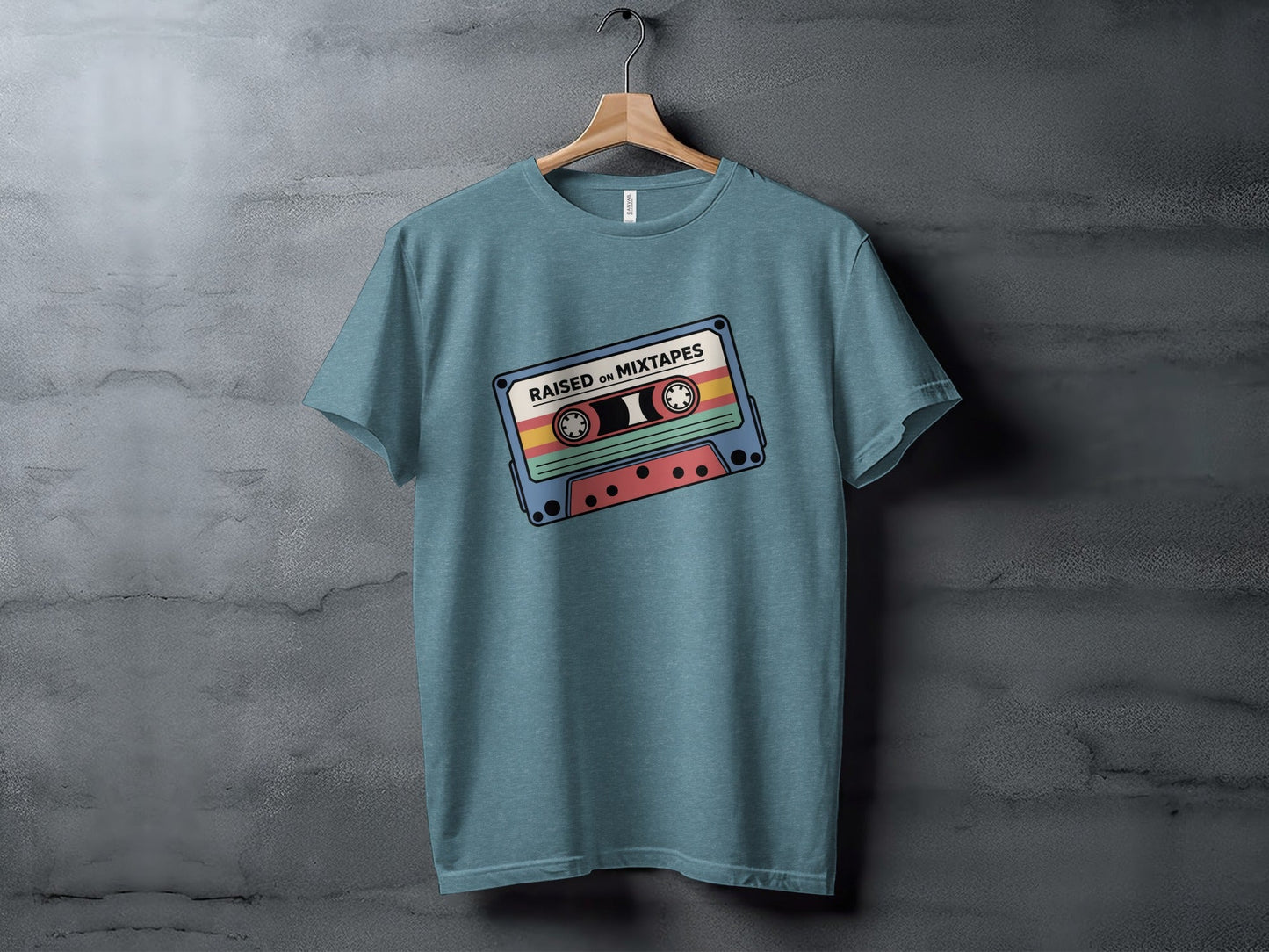 Raised On Mixtapes Retro Cassette T-Shirt
