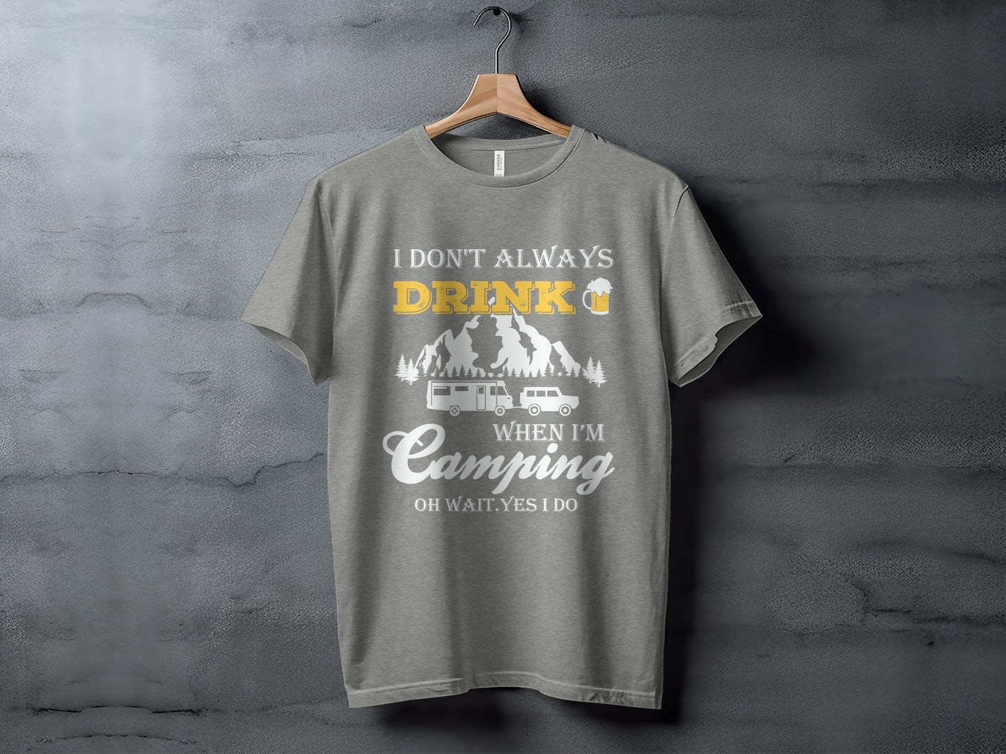 Camping Trip Funny Drinking Quote Graphic Adventure T-Shirt