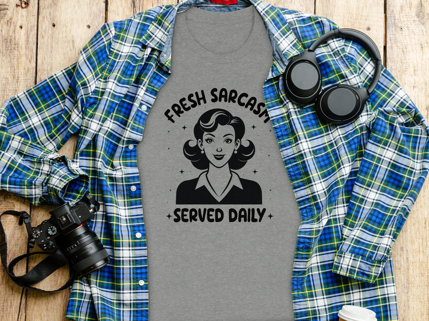 Fresh Sarcasm Served Daily Sarcastic Woman Graphic T-Shirt