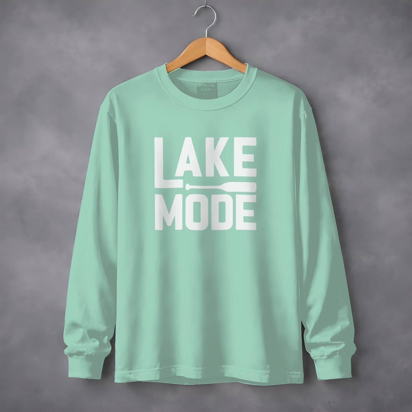 Lake Mode Paddle Graphic for Relaxation Long Sleeve T-Shirt