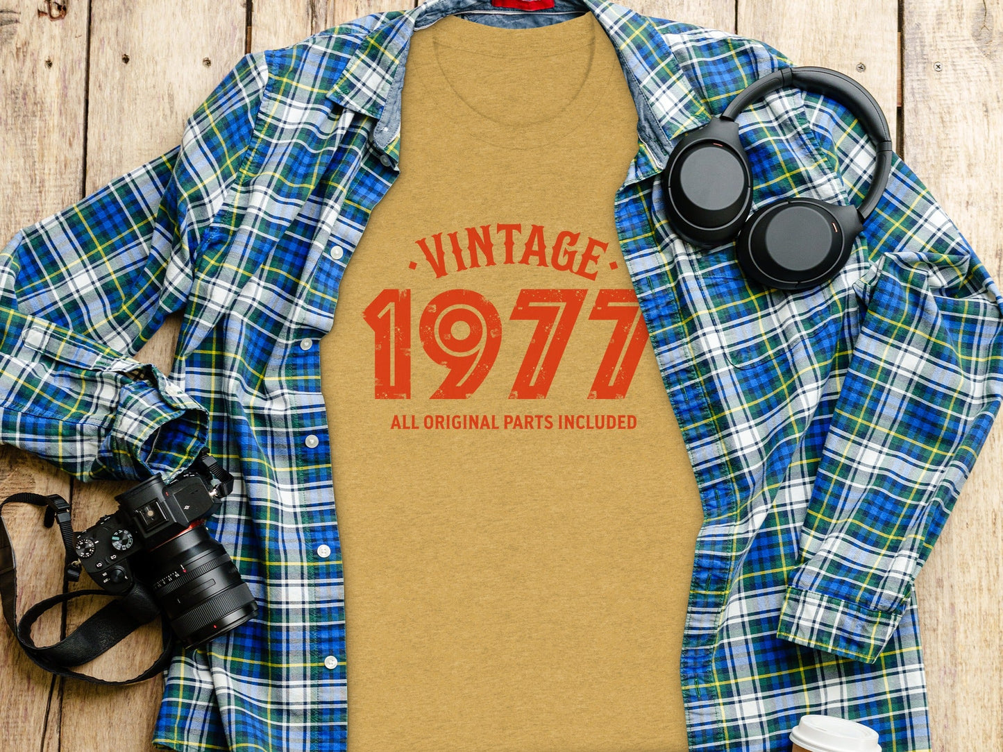 Vintage 1977 All Original Parts Included Design T-Shirt