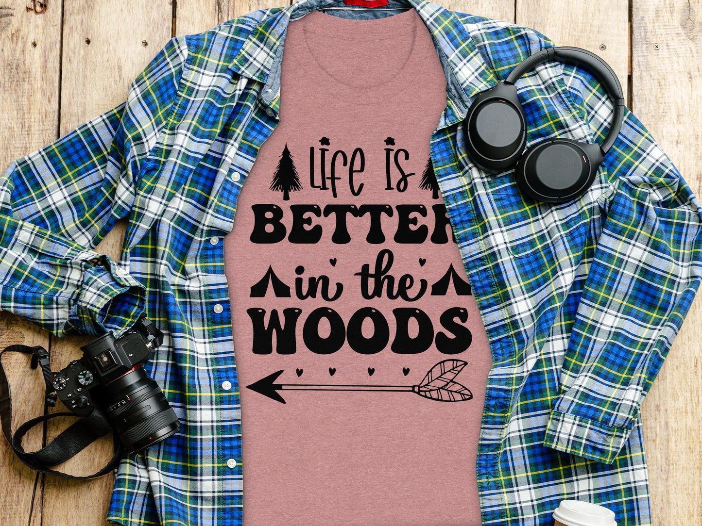 Life Is Better In The Woods With Arrow T-Shirt